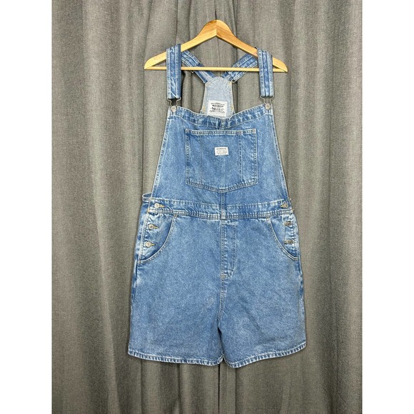 Levis Oversized Vintage Shortalls XL - Picture 2 of 9